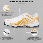 PUMA 22 FH Rubber VK | White-Gold-Puma Black